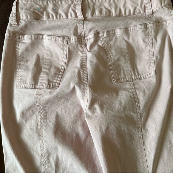 Light Pink Cropped Cotton Khakis 5 - Picture 6 of 8